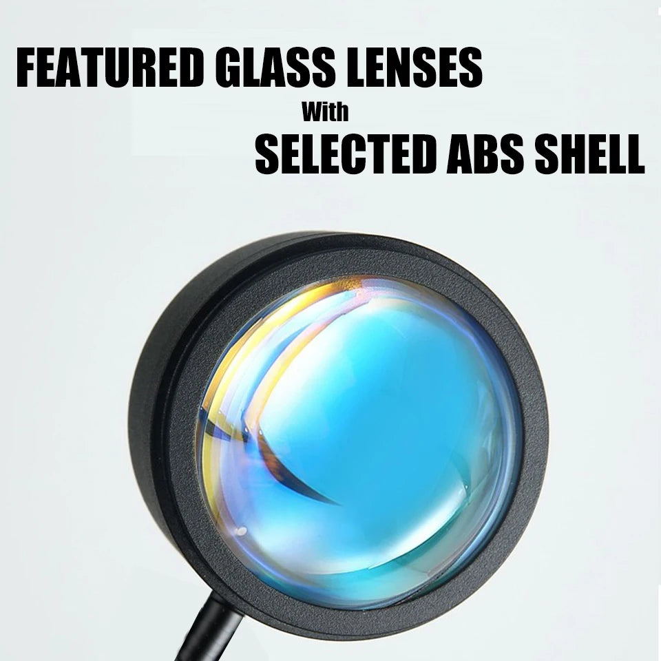 Flexibele LED sunset projector lamp - 13 kleuren