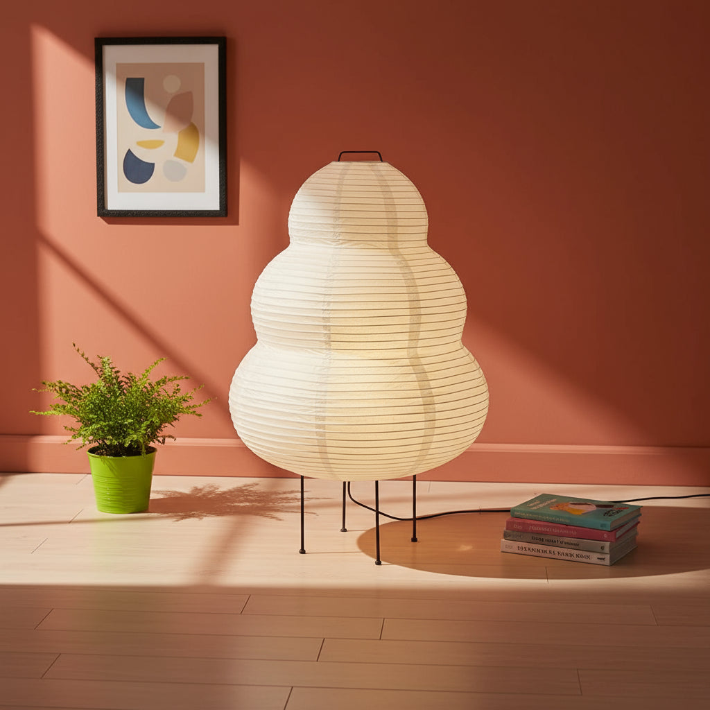 Japanse rijstpapier tafellamp