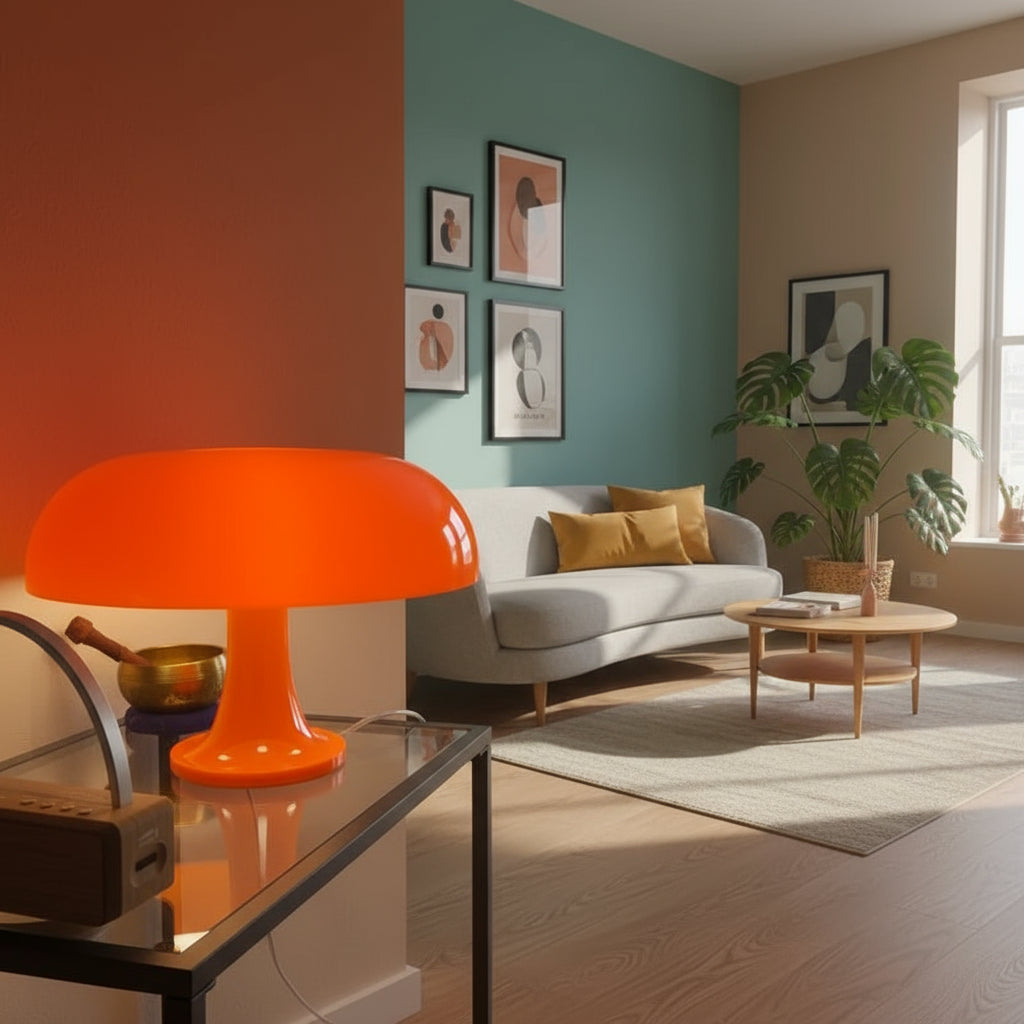 Minimalistische mushroom tafellamp