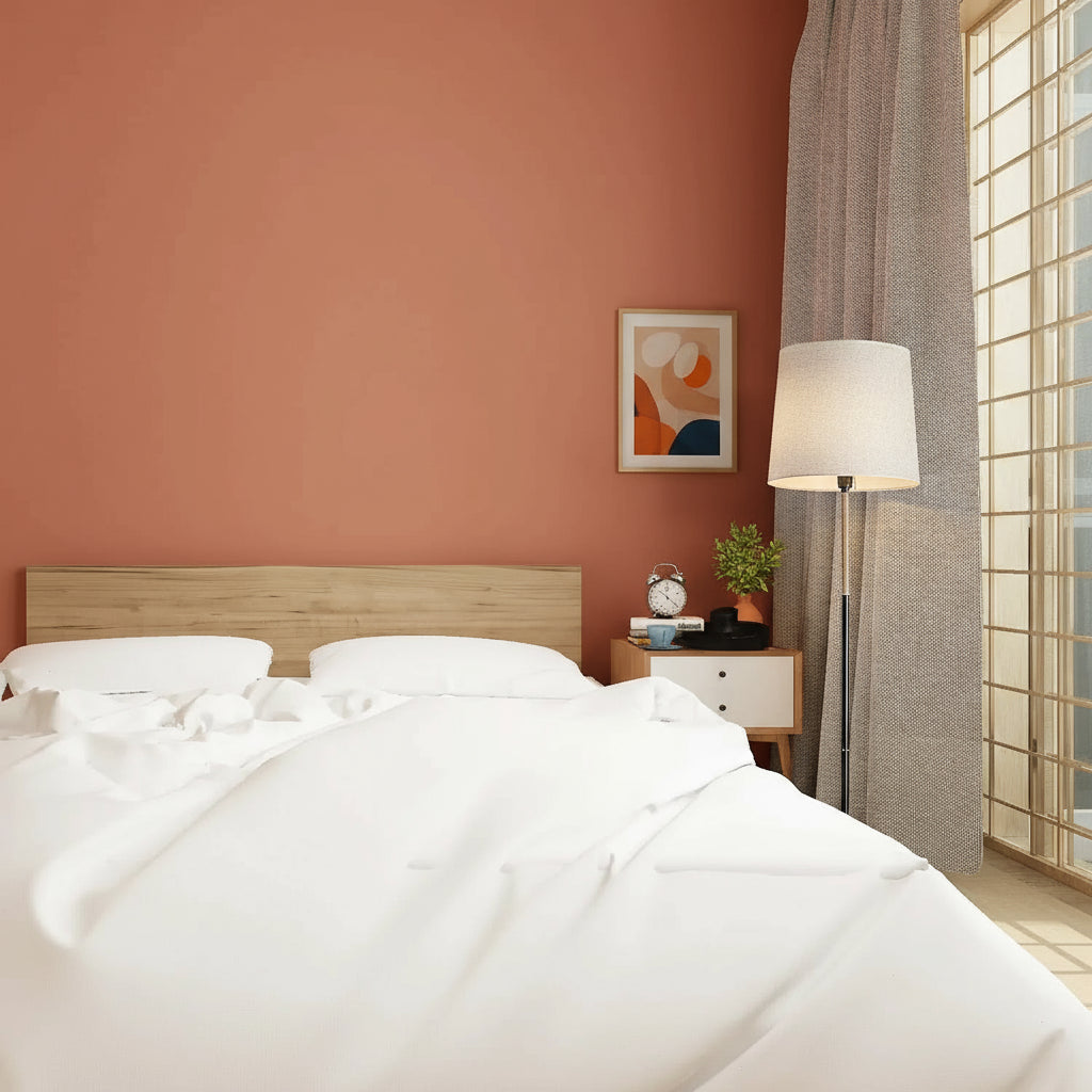 Moderne vloerlamp met linnen kap