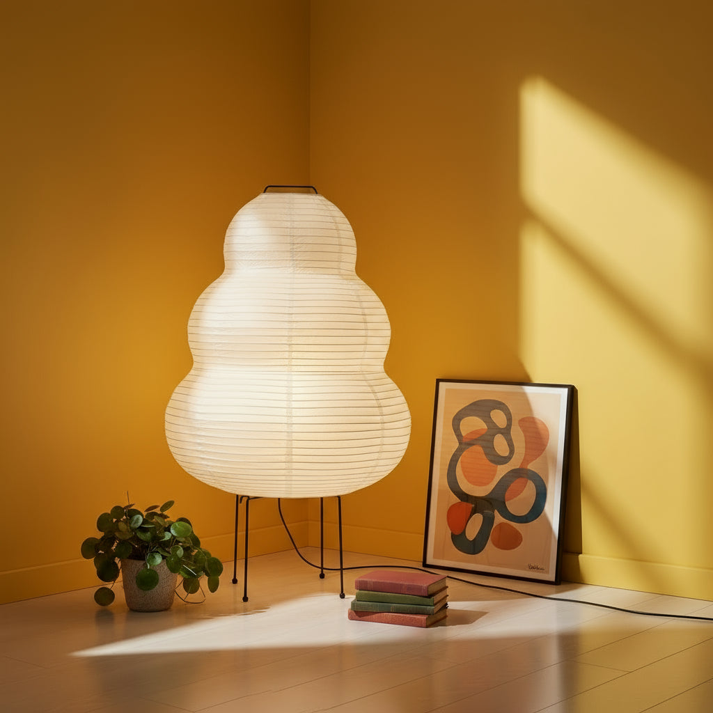 Japanse rijstpapier tafellamp