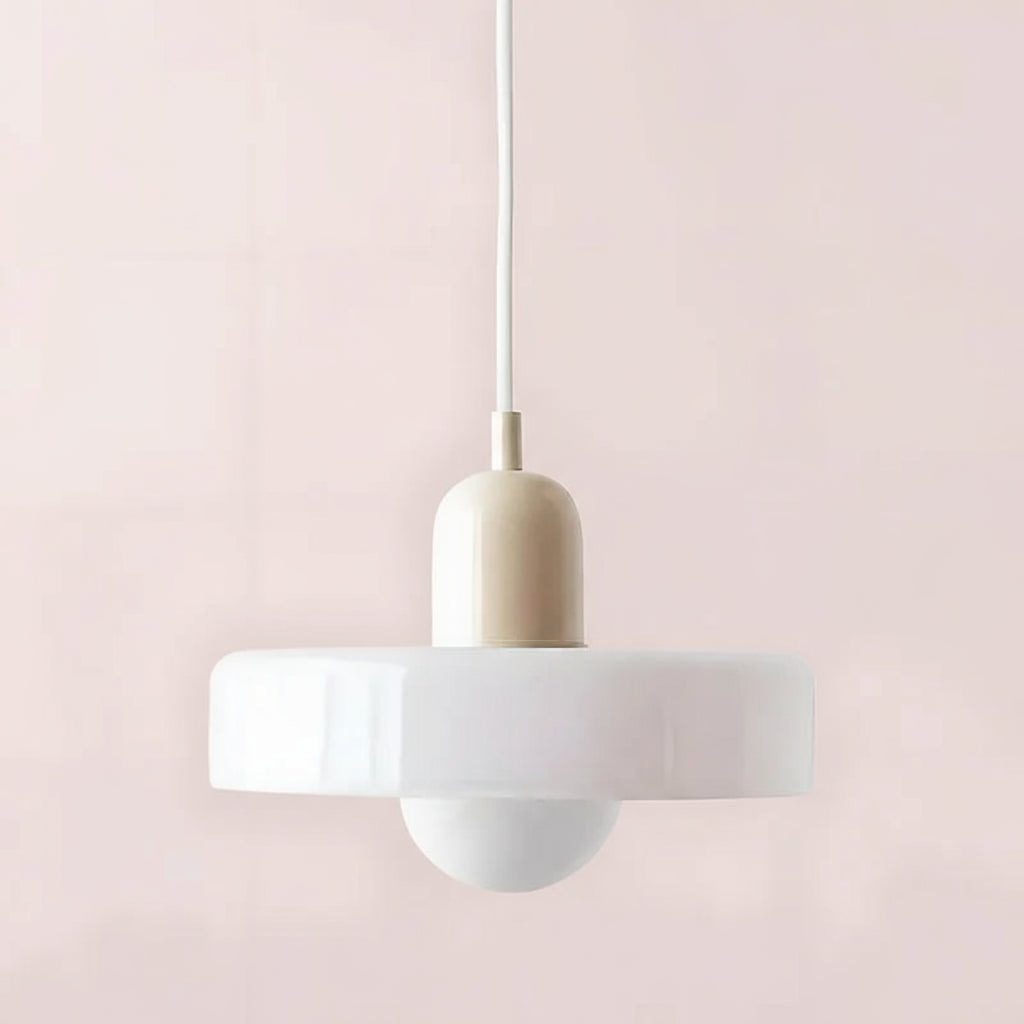 Kleurrijke glazen hanglamp