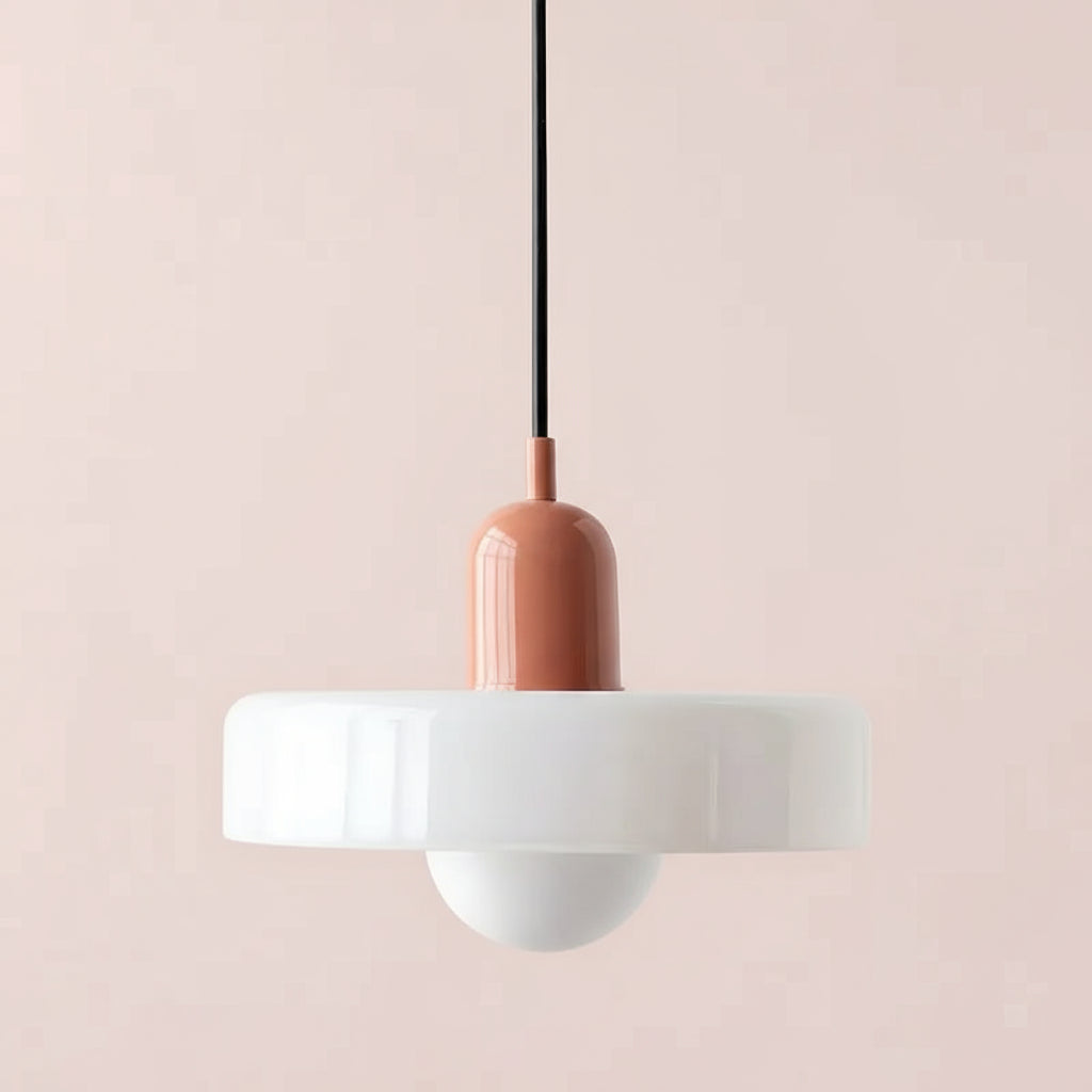 Kleurrijke glazen hanglamp