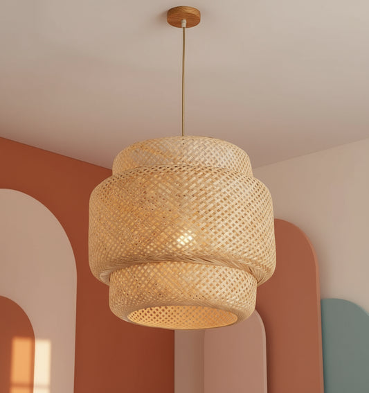 Bamboe lantaarn hanglamp